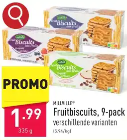 ALDI MILLVILLE Fruitbiscuits aanbieding