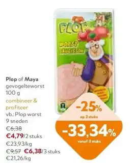 Plop of Maya gevogelteworst