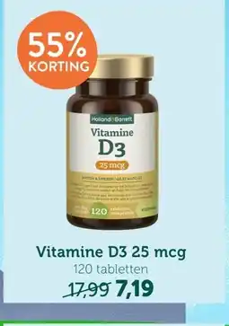 Holland & Barrett Vitamine D3 25 mcg aanbieding