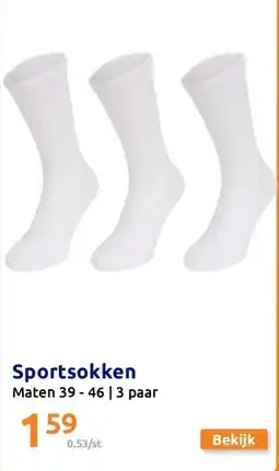Action Sportsokken aanbieding