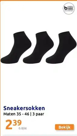 Action Sneakersokken aanbieding