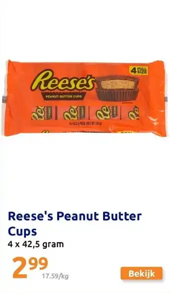 Action Reese's Peanut Butter Cups aanbieding