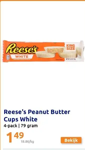 Action Reese's Peanut Butter Cups White aanbieding