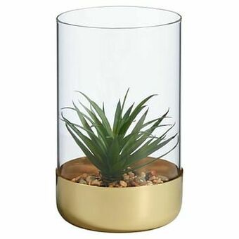 Kwantum Kunstplant In Pot Viola Goud aanbieding