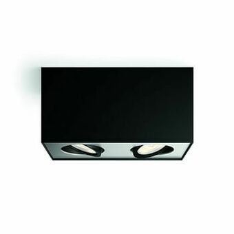 GAMMA Philips Opbouwspot MyLiving Box LED Zwart 2 x 4.5W aanbieding