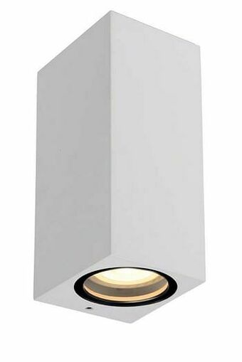 Zelfbouwmarkt Wandspot Buiten - 2xgu10 - Ip44 - Wit aanbieding