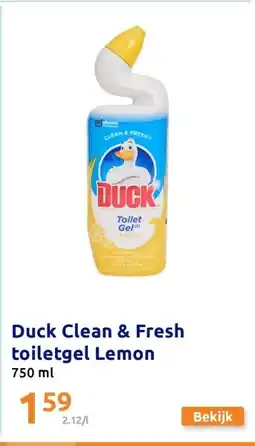 Action Duck Clean & Fresh toiletgel Lemon aanbieding