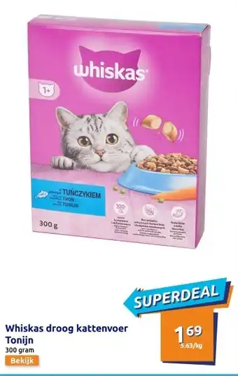 Action Whiskas droog kattenvoer Tonijn aanbieding