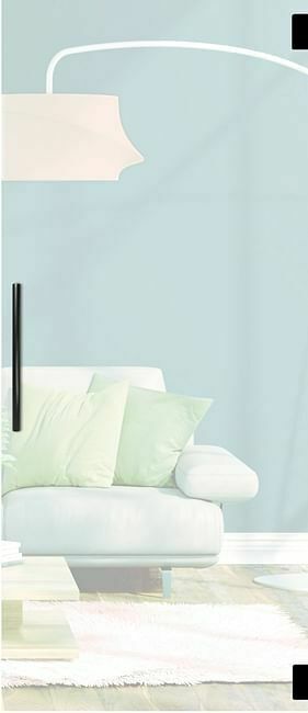 Zelfbouwmarkt Glazen Deur 8mm Verzuurd Mat Night 730mm-set Rond Zwart aanbieding