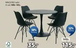 Jysk RINGSTED TAFEL aanbieding