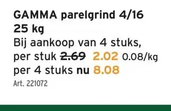 GAMMA GAMMA parelgrind 4/16 25 kg aanbieding