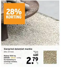GAMMA Siergrind dolomiet marble aanbieding