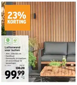 GAMMA Lattenwand voor buiten aanbieding