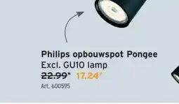 GAMMA Philips opbouwspot Pongee aanbieding
