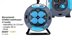 GAMMA GAMMA kabelhaspel 4-voudig aanbieding