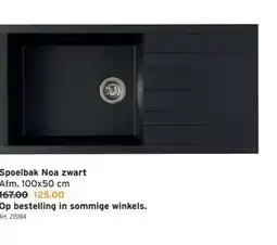 GAMMA Spoelbak Noa zwart aanbieding
