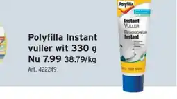 GAMMA Polyfilla Instant vuller wit 330 g aanbieding