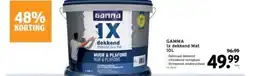 GAMMA GAMMA 1x dekkend Mat 10L aanbieding