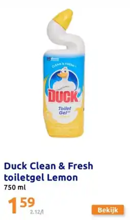 Action Duck Clean & Fresh toiletgel Lemon aanbieding