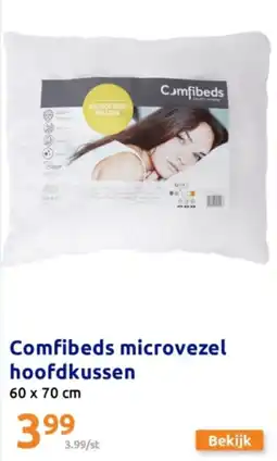 Action Comfibeds microvezel hoofdkussen aanbieding