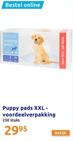 Action Puppy pads XXL voordeelverpakking aanbieding