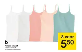 Zeeman Kinder singlet aanbieding