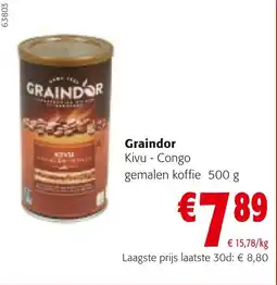 Colruyt Graindor Kivu - Congo gemalen koffie aanbieding
