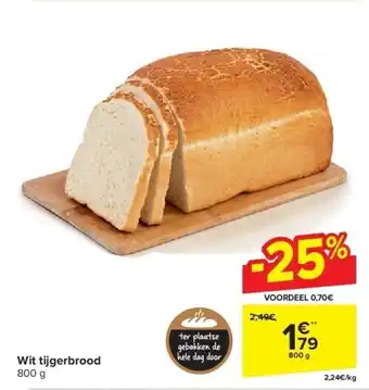 Carrefour Wit tijgerbrood aanbieding