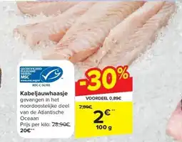 Carrefour Kabeljauwhaasje aanbieding