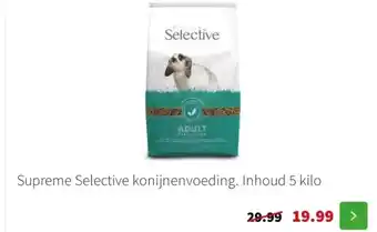 Intratuin Supreme Selective konijnenvoeding aanbieding