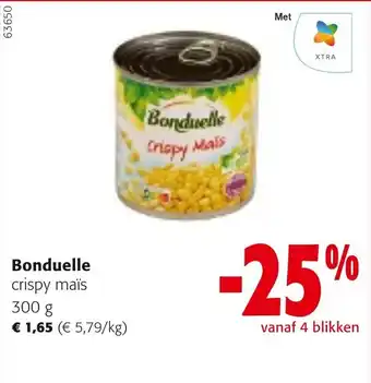 Colruyt Bonduelle crispy maïs aanbieding