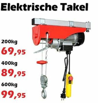iTEK Elektrische takel aanbieding