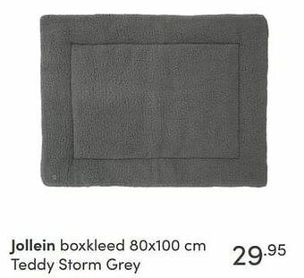 Baby & Tiener Jollein boxkleed teddy storm grey aanbieding