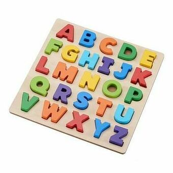 Houten legpuzzel alfabet 30x30cm