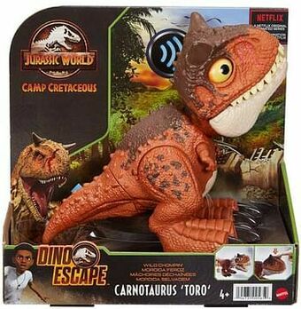 ToyChamp Jurassic World Wild Chompin Carnotaurus Toro aanbieding