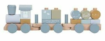 Little Dutch Blokkentrein Ocean blauw