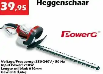 Powerg heggenschaar