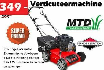 iTEK Mtd verticuteermachine aanbieding