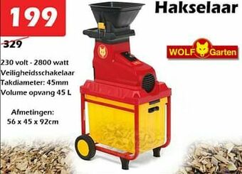 iTEK Wolf garten hakselaar aanbieding