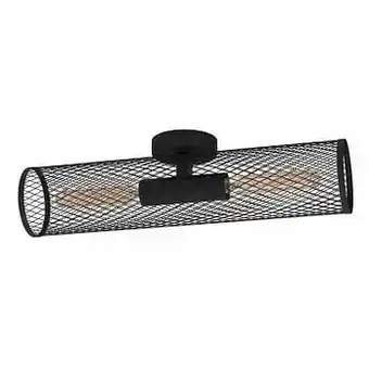 Zelfbouwmarkt Wandlamp/plafonnier Zwart Kooi E27 2x40w aanbieding