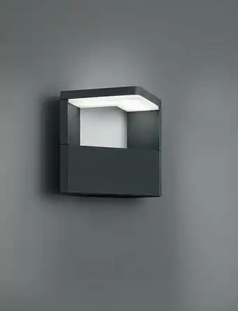 Zelfbouwmarkt Wandlamp Antraciet Incl Led 9w 3000k 1000lm H15cm aanbieding