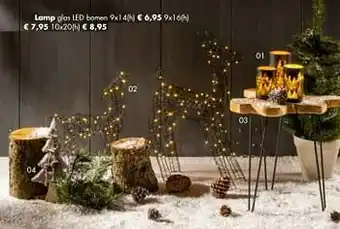 Multi bazar Lamp glas led bomen aanbieding