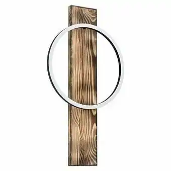 Zelfbouwmarkt Wandlamp Donker Hout L 300mm 12w 3000k 1700lm aanbieding