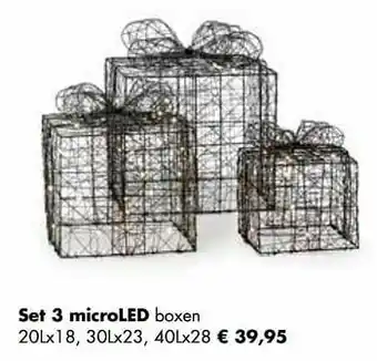 Multi bazar Set 3 microled boxen aanbieding
