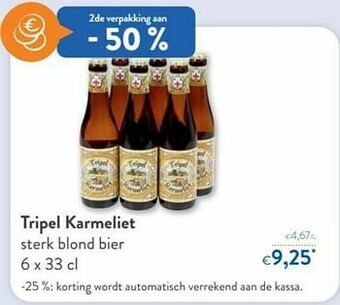OKay Tripel karmeliet sterk blond bier aanbieding
