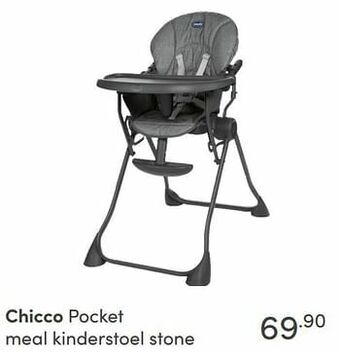 Baby & Tiener Chicco pocket meal kinderstoel stone aanbieding