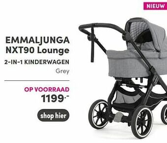 Baby & Tiener Emmaljunga nxt90 lounge 2-in-1 kinderwagen aanbieding