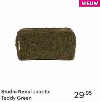 Baby & Tiener Studio noos luieretui teddy green aanbieding