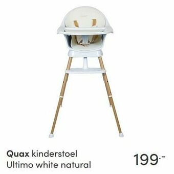 Quax kinderstoel ultimo white natural