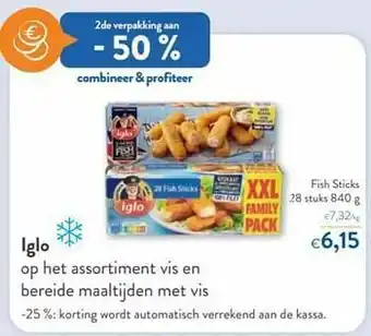 OKay Iglo fish sticks aanbieding